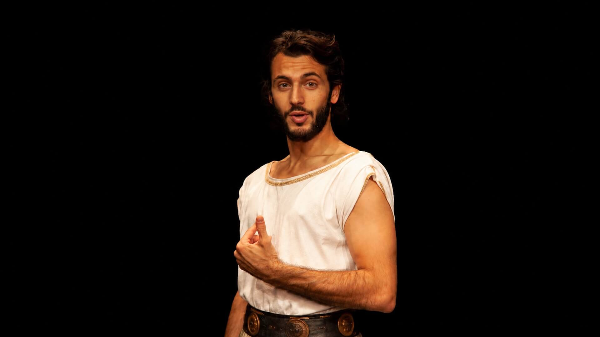 Cover de L'Imbroglione da Pseudolus di Plauto con Enzo Montesano ed Elia Tedesco, regia Girolamo Angione ed Elia Tedesco, Compagnia Torino Spettacoli, Teatro Gioiello Torino, novembre 2026